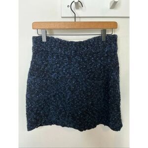 See by Chloe Knit Skirt | Blue and Black in Medium